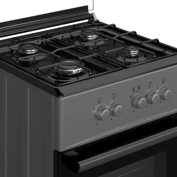 Maxi Gas Cooker 60x60 CM (4) Burners Black & Grey - Image 3